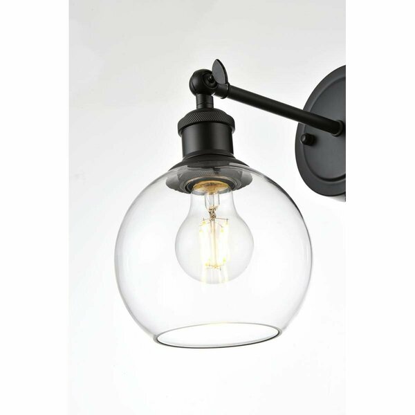 Cling 110 V E26 1 Light Vanity Wall Lamp, Black CL2955773